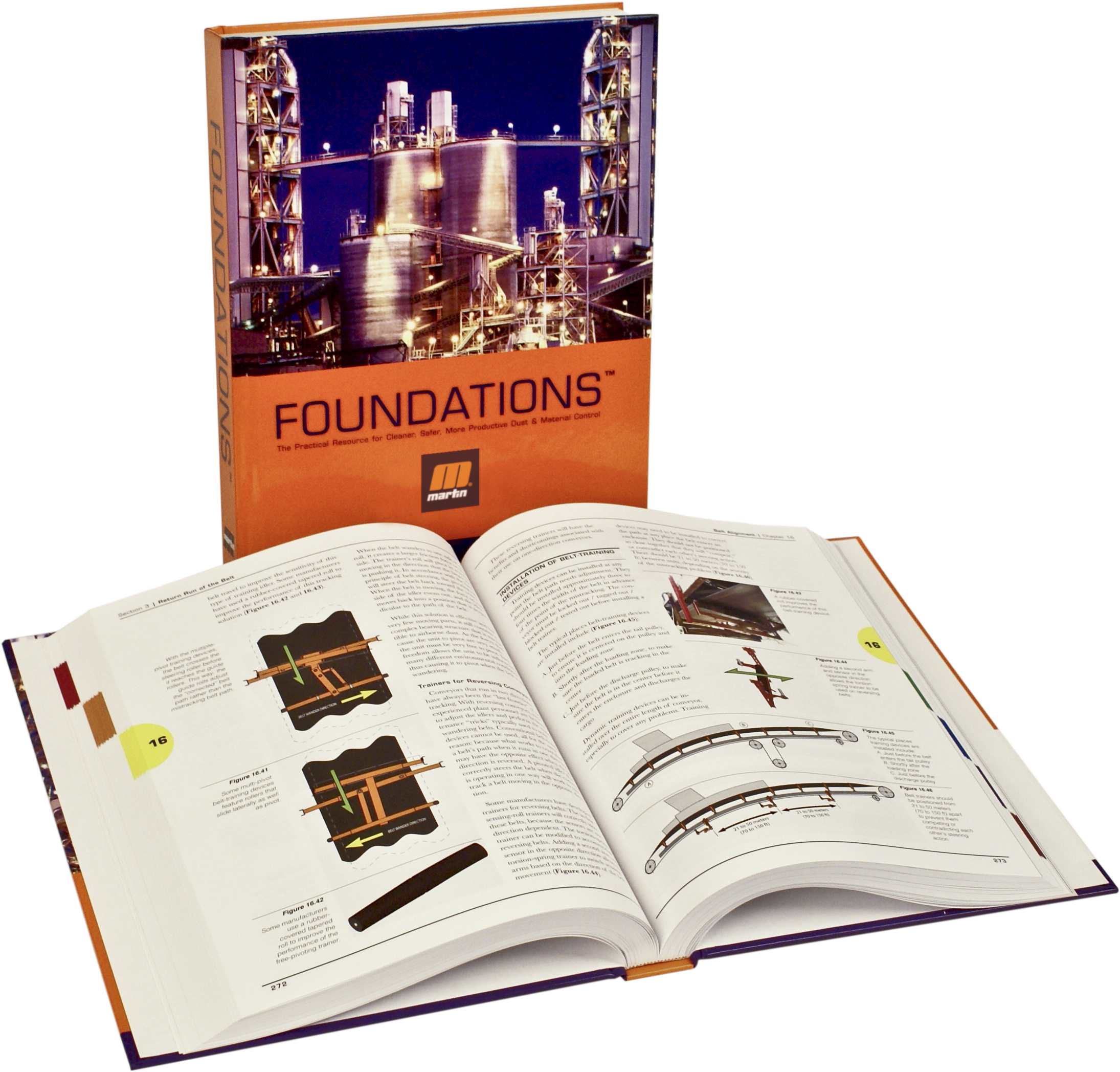 Foundations Book, Standing, Open, Laying Flat, Cut Out