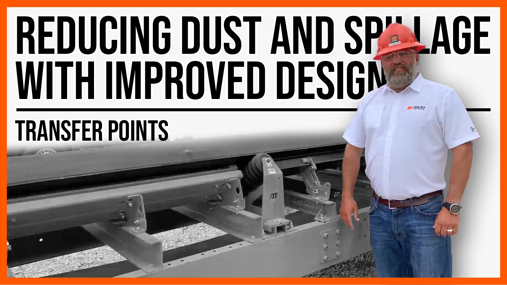 Reducing Dust and Spillage Transfer Points, Thumbnail, Hard Hat, Safety Glasses, Conveyor